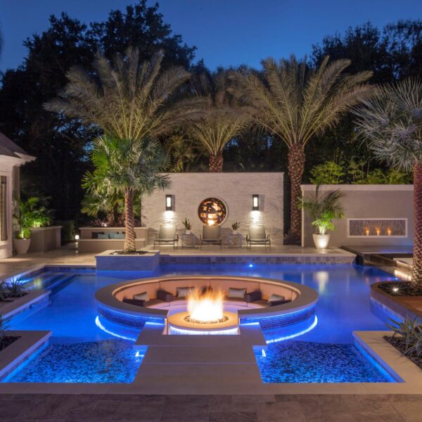 Swimming Pool Fire Pit