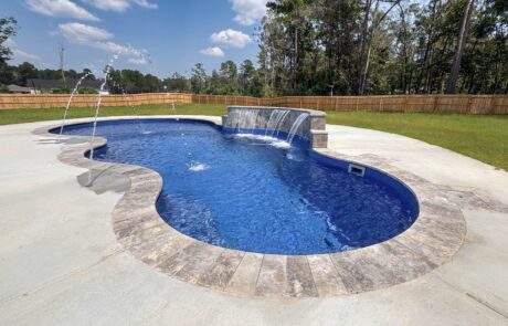 Mobile Pool Builders 10 — Southern Poolscapes Pool builders near me Mobile AL — Southern Poolscapes custom inground swimming pool with pebble finish